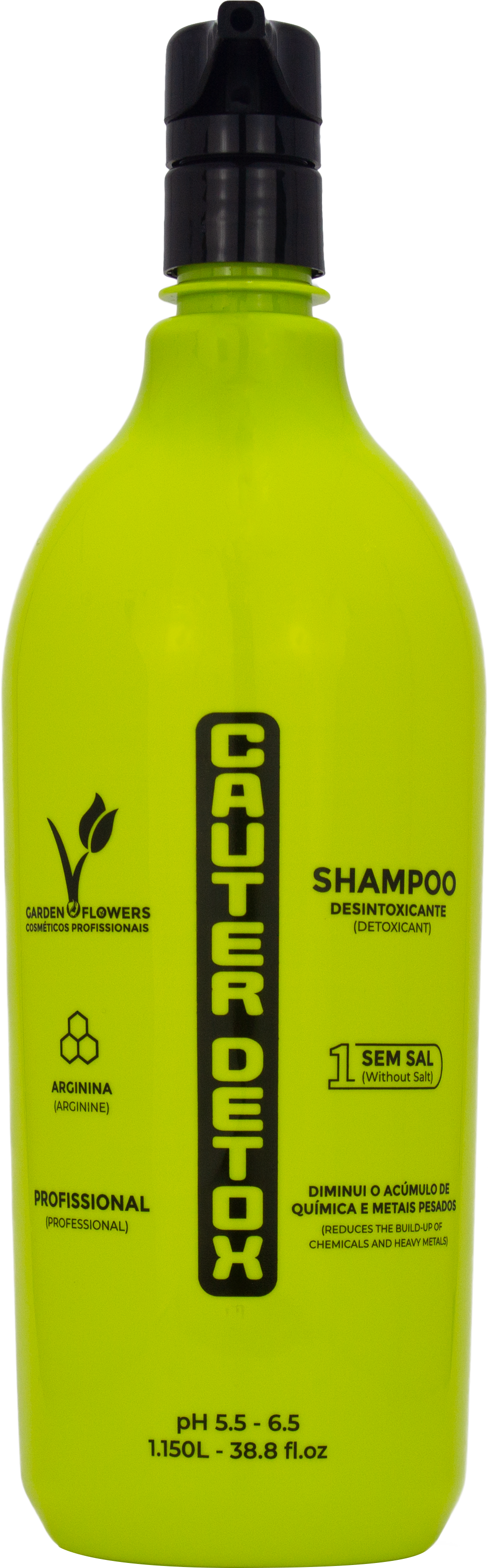 HAIR - SHAMPOO CAUTER DETOX - 1,150L  (cx 12)