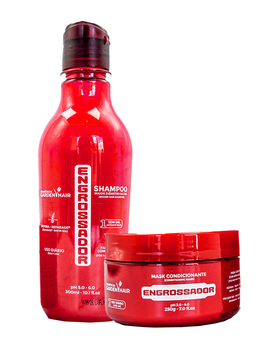 HAIR - SHAMPOO ENGROSSADOR - 300ml  (cx 24)