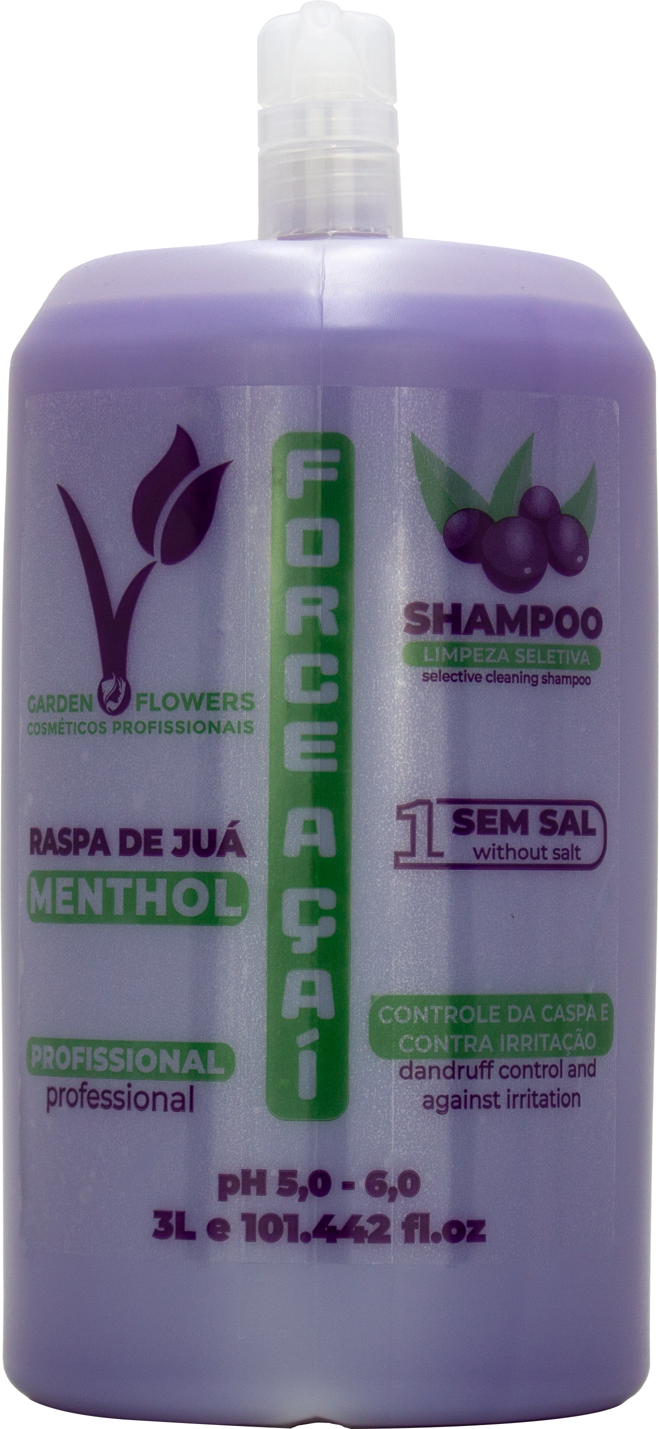 AÇAI MENTHOL SHAMPOO ANTI-BACTERICIDE ACTION - 3L (box 04)